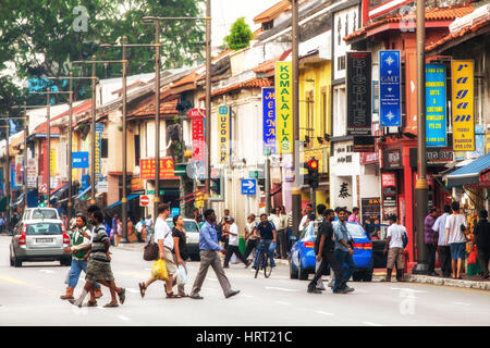 Straßen Szenen, Serangoon Road, Little India Bezirk, Singapur, Asien, Singapur Stockfoto