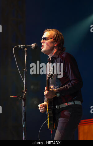 Joe Bonamassa, Byron Bay Bluesfest, 1. April 2010. Bonamassa ist ein US-amerikanischer Blues-Rock-Gitarrist, Sänger-Songwriter, beeinflusst durch britische Musiker. Stockfoto