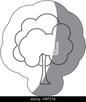 Abbildung Stempel natürliche Baumsymbol Stock Vektor