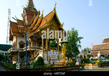 Wat Buppharam Stockfoto