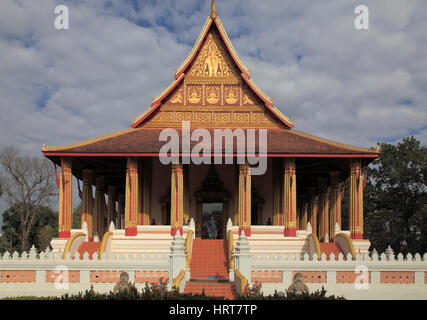 Laos, Vientiane, Haw Pha Kaew, Museum, ehemaliger königlicher Tempel, Stockfoto