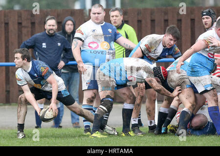 New Brighton V Manchester 4. März 2017, gespielt auf Wirral Stockfoto