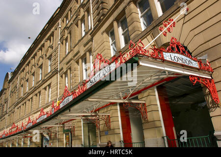 Manchester, Victoria Station, viktorianischen Ziel Baldachin Stockfoto