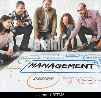 Geschäft Planung Prozess-Diagramm-Diagramm Stockfoto