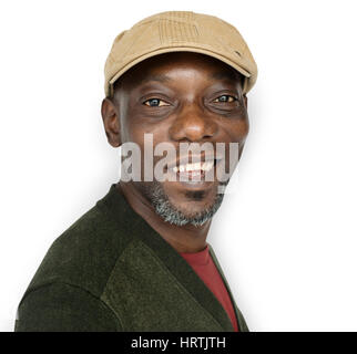Afrikanischer Herkunft Mann Lächeln Konzept Stockfoto