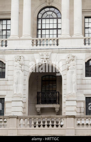 Abstrakte Ansicht der Royal Exchange London Stockfoto