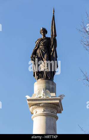 Soldiers and Sailors Monument auf Boston Common Stockfoto