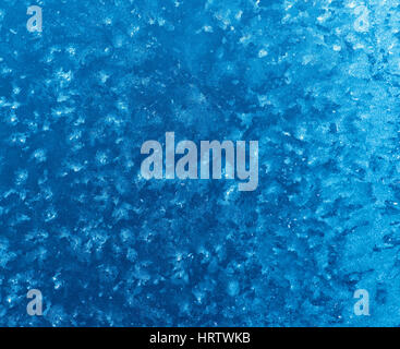 Schöne abstrakte blauer Hintergrund ist frostig Muster in blau hervorgehoben. Stockfoto