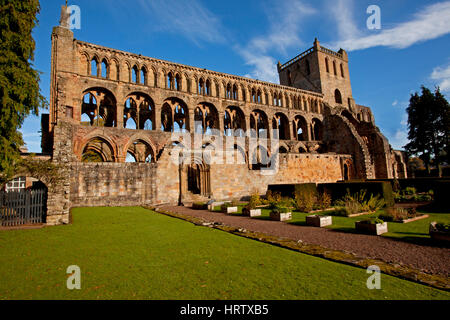 Jedburgh Abbey, Augustiner Kloster, Roxburghshire, Scottish Borders Stockfoto