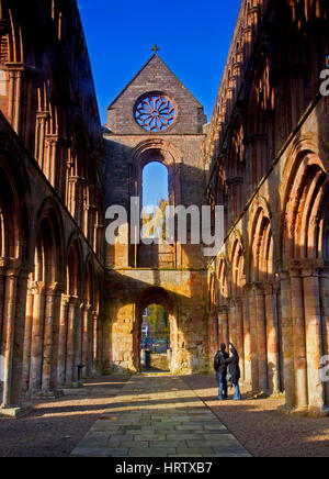 Jedburgh Abbey, Augustiner Kloster, Roxburghshire, Scottish Borders Stockfoto