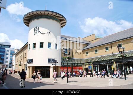 Eine Filiale der Kaufhauskette British Home Stores (BHS) in Hastings, England am 8. Juni 2016. Die Liquidation der Geschäft trat im Juni 2016. Stockfoto