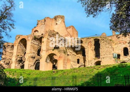 Haus des Augustus ist die erste große Website beim Betreten der Palatin in Rom, Italien. Es diente als der Hauptwohnsitz des Kaisers Augustus während Stockfoto