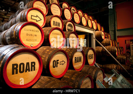 Guinness Storehouse in Guinness-Brauerei. Dublin. Irland. Europa. Stockfoto