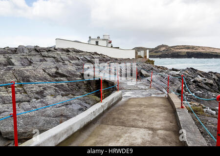 Valentia Island Lighthouse, Cromwell Point, County Kerry, Irland Stockfoto