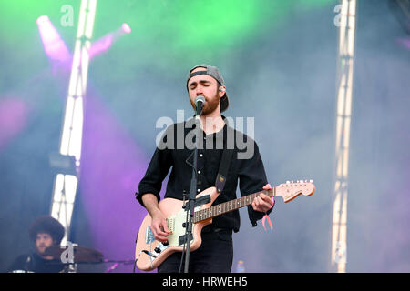 VALENCIA, Spanien - 5 APR: Igitt führt (Band) auf MBC Fest am 5. April 2015 in Valencia, Spanien. Stockfoto