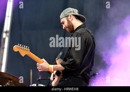 VALENCIA, Spanien - 5 APR: Igitt führt (Band) auf MBC Fest am 5. April 2015 in Valencia, Spanien. Stockfoto