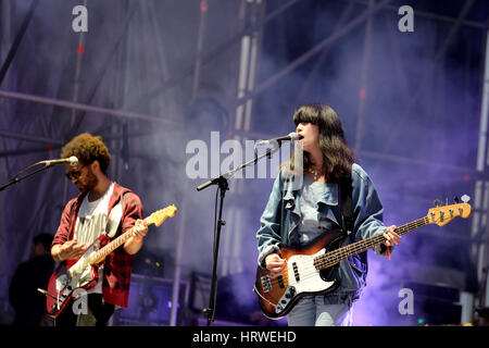 VALENCIA, Spanien - 5 APR: Igitt führt (Band) auf MBC Fest am 5. April 2015 in Valencia, Spanien. Stockfoto