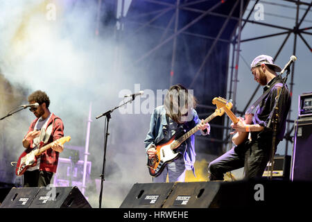 VALENCIA, Spanien - 5 APR: Igitt führt (Band) auf MBC Fest am 5. April 2015 in Valencia, Spanien. Stockfoto