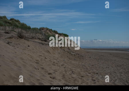 Sanddünen am Strand Formby, Liverpool, England Stockfoto