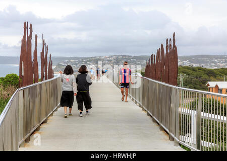 ANZAC Memorial Walk in Newcastle an diejenigen erinnern, die ihr Leben im Krieg, new South Wales, Australien Stockfoto