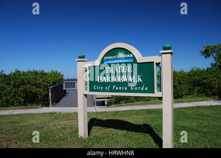 Trabue Harborwalk in Punta Gorda, Florida USA Stockfoto