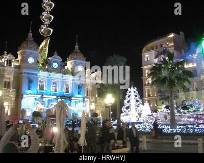 Monte-Carlo, Monaco: Ein Blick auf das Hôtel de Paris am Place du Casino Stockfoto