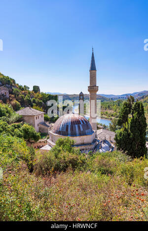 Blick auf die Altstadt Stadt Moschee in Bosnien und Herzegowina Stockfoto