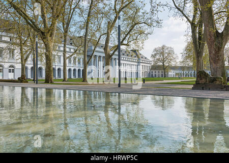 Koblenz, Deutschland, 22. April 2015: Bild von dem Residenzschloss in Koblenz. Stockfoto