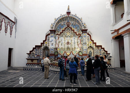 Innenraum des Centro Cultural San Isidro Fabela, Engel, Ciudad de México Stockfoto