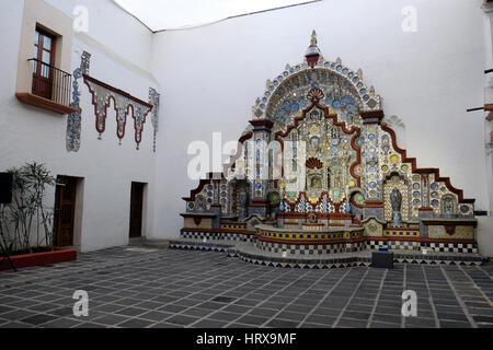 Innenraum des Centro Cultural San Isidro Fabela, Engel, Ciudad de México Stockfoto