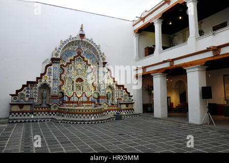 Innenraum des Centro Cultural San Isidro Fabela, Engel, Ciudad de México Stockfoto