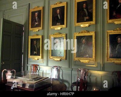 Beningborough Hall, North Yorkshire. Im Jahr 2015 inszeniert es eine Ausstellung von Bildern und Gemälden Leihgabe der National Gallery Stockfoto