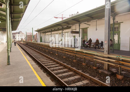 Nussdorfer Straße Bahnhof, Wien, Österreich. Stockfoto