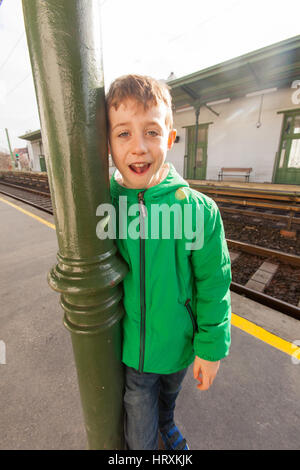 Nussdorfer Straße Bahnhof, Wien, Österreich. Stockfoto