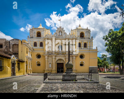 La Merced Kirche - Antigua, Guatemala Stockfoto
