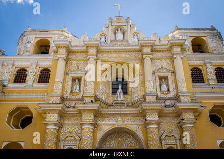 La Merced Kirche - Antigua, Guatemala Stockfoto