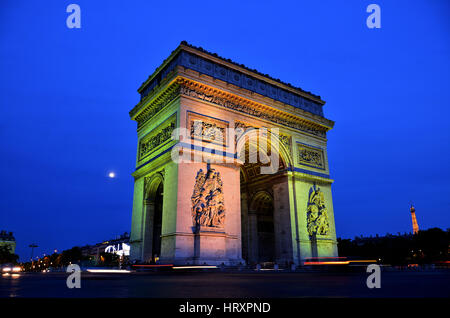 Arc De Triomph, Paris, Frankreich Stockfoto