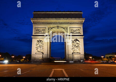 Arc De Triomph, Paris, Frankreich Stockfoto