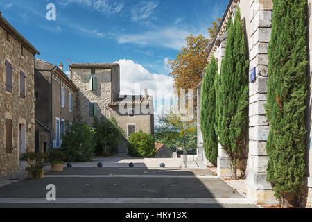 In der alten Mitte von Vallon Pont d ' Arc, Frankreich. Stockfoto