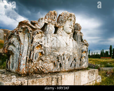 Zeus-Tempel, Aizonai, Kütahya, Türkei Stockfoto