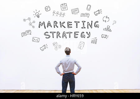 Marketing Strategiekonzept Stockfoto
