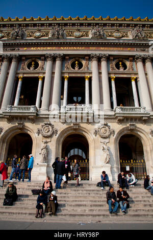 Das Oper Gebäude (Palais Garnier). Paris, Frankreich, Europa. Stockfoto