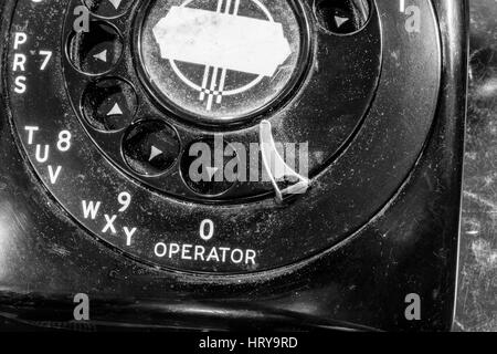 Alte Art-Deco-Telefon - antike Wählscheibe II Stockfoto