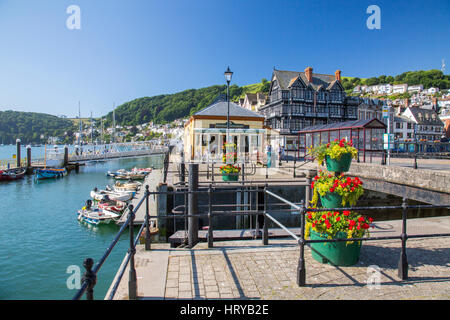 Dartmouth des ehemaligen GWR-Station befindet sich am Ufer des River Dart aber war ein nie an eine Bahn Linie Devon, England, UK Stockfoto