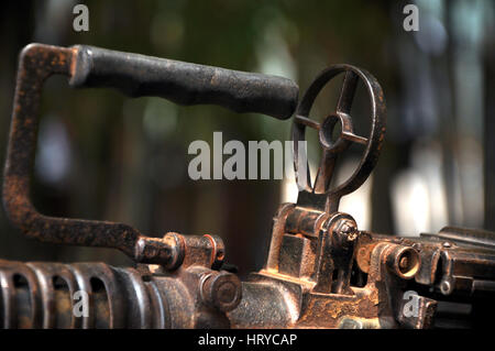 HO CHI MINH - 7. März: US-Panzer in der vietnamesischen Krieges ausgesetzt in das War Remnants Museum in Saigon verwendet. Am 7. März 2013 in Saigon, Vietnam Stockfoto