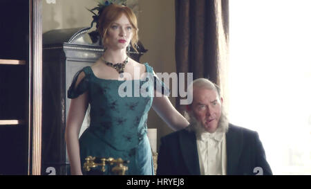 Eine weitere Periode Comedy Central TV-Serie mit Christina Hendricks und David Koechner Stockfoto