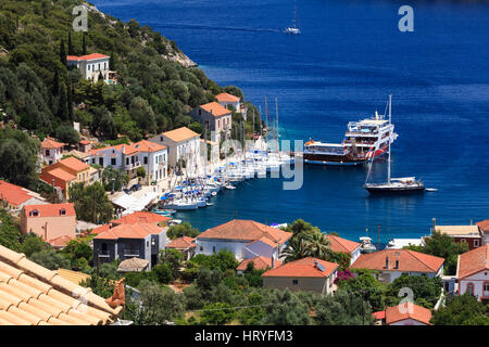 Kioni, Ithaka, Griechenland Stockfoto