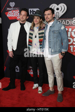 Los Angeles, Ca, USA. 5. März 2017. Ethan Thompson, Pete Nappi, Samantha Ronson auf 2017 iHeartRadio Musik Awards in The Forum In Kalifornien am 5. März 2017. Bildnachweis: Fs/Medien Punch/Alamy Live-Nachrichten Stockfoto