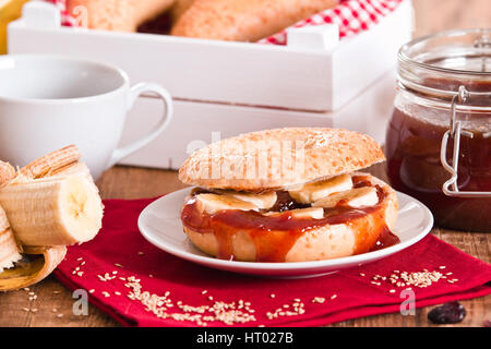 Sesam Bagel. Stockfoto