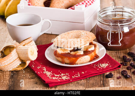 Sesam Bagel. Stockfoto